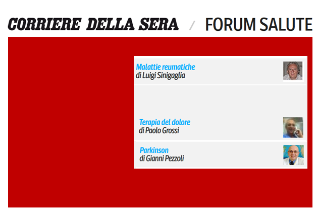Forum Salute Corriere della Sera, rispondono gli esperti dell’ASST Gaetano Pini-CTO