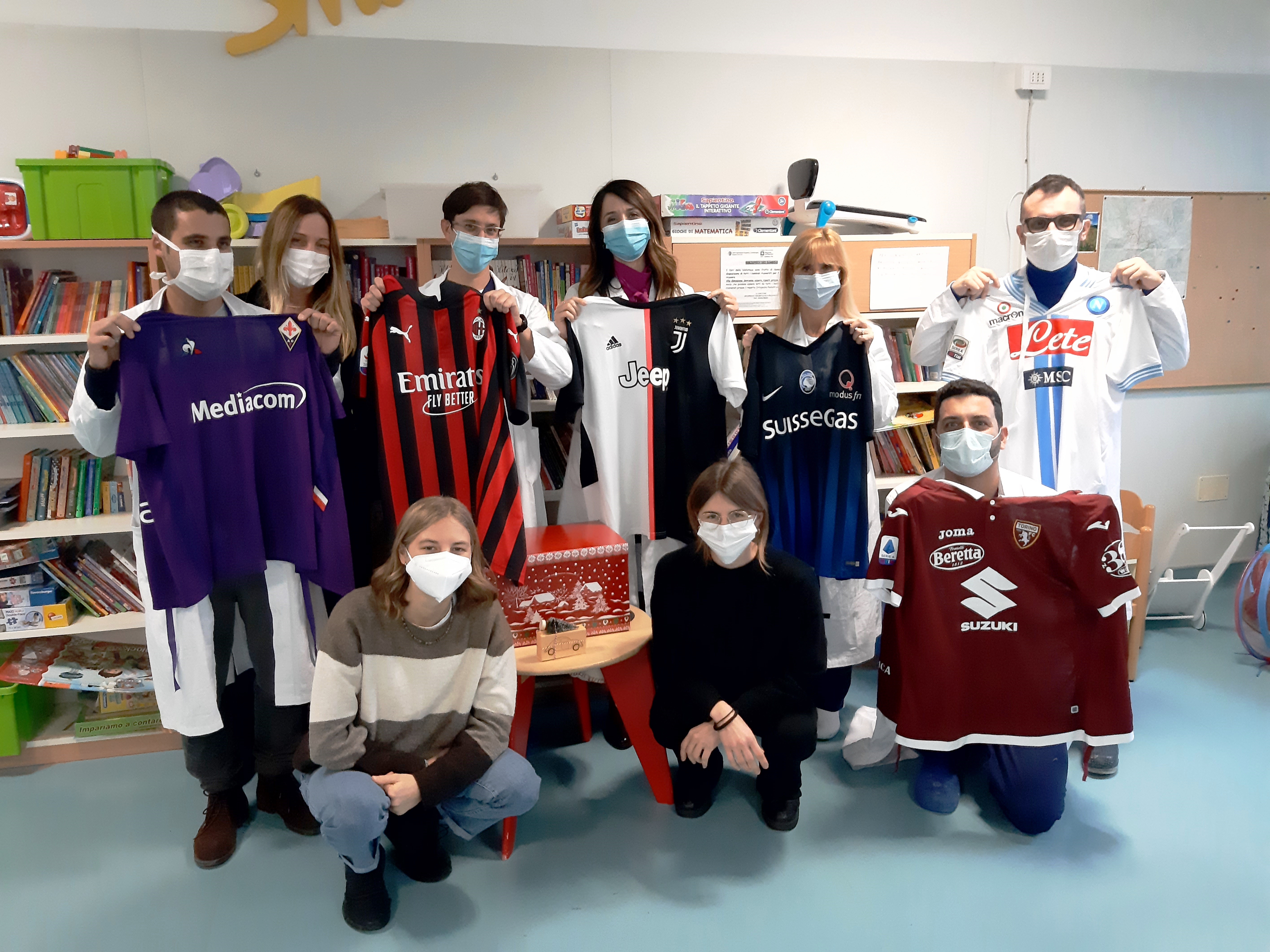 Da maglie della serie A a “Camici Amici” per i pazienti pediatrici dell’ASST Gaetano Pini-CTO