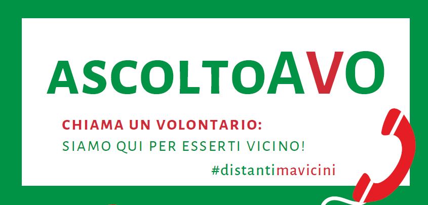 SERVIZIO DI ASCOLTO AVO: UNA VOCE AMICA