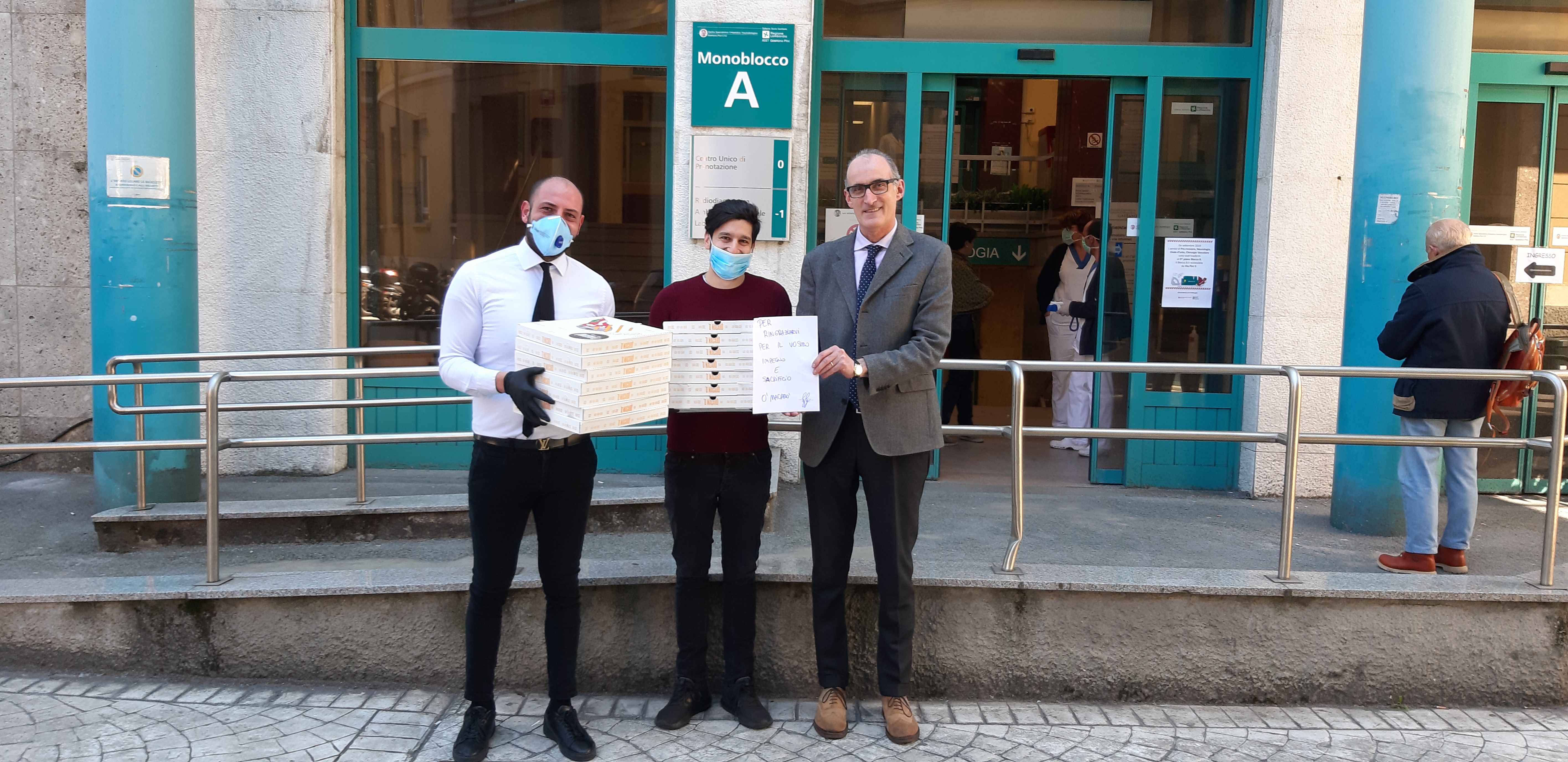 Le pizze solidali arrivano anche al Presidio Pini