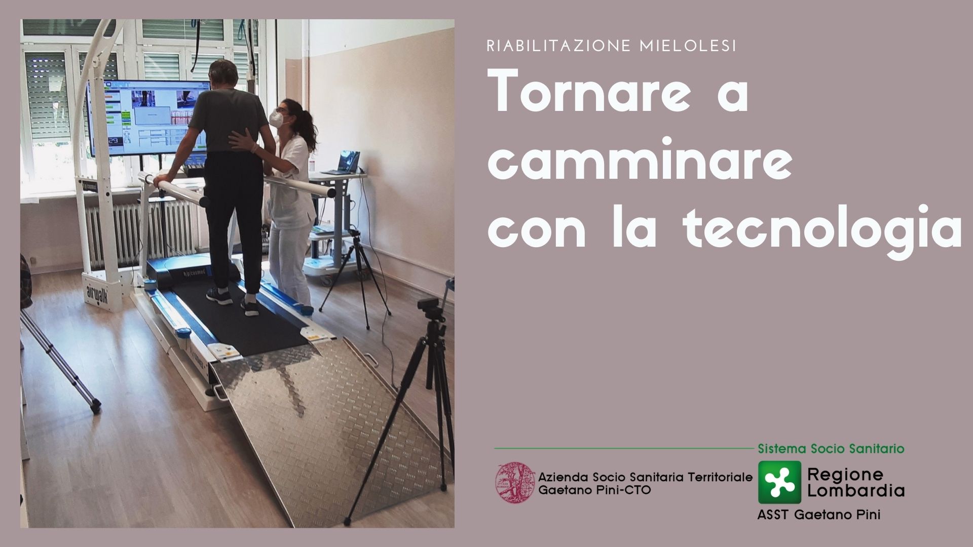 Riabilitazione mielolesi, un innovativo tapis roulant al CTO per tornare a camminare
