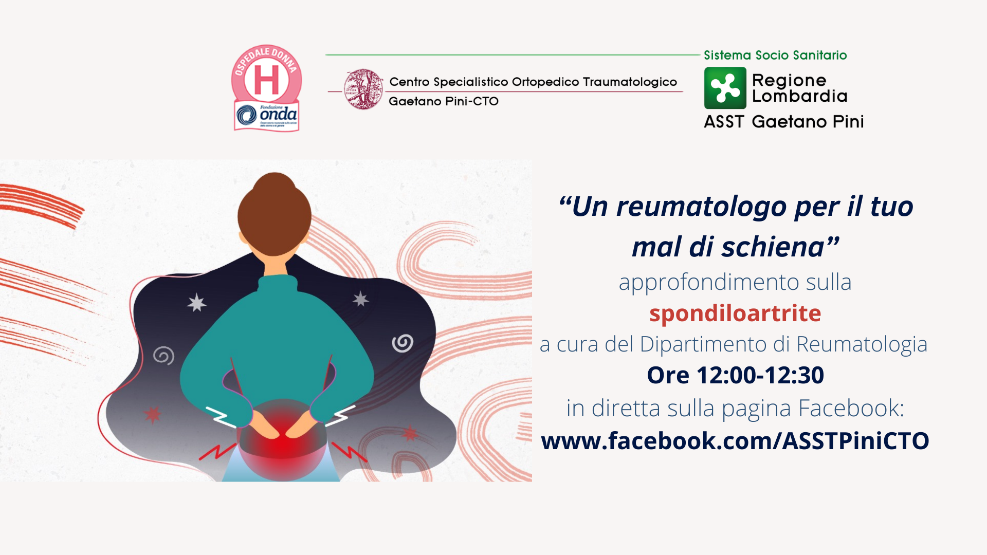Spondiloartriti, gli esperti rispondono in diretta