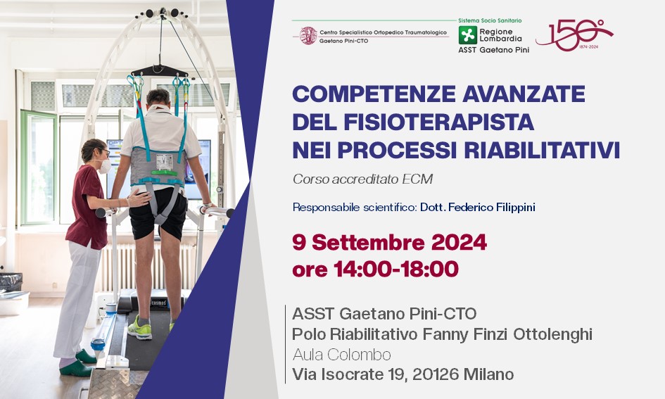 Evento formativo “Competenze avanzate del fisioterapista nei percorsi riabilitativi"