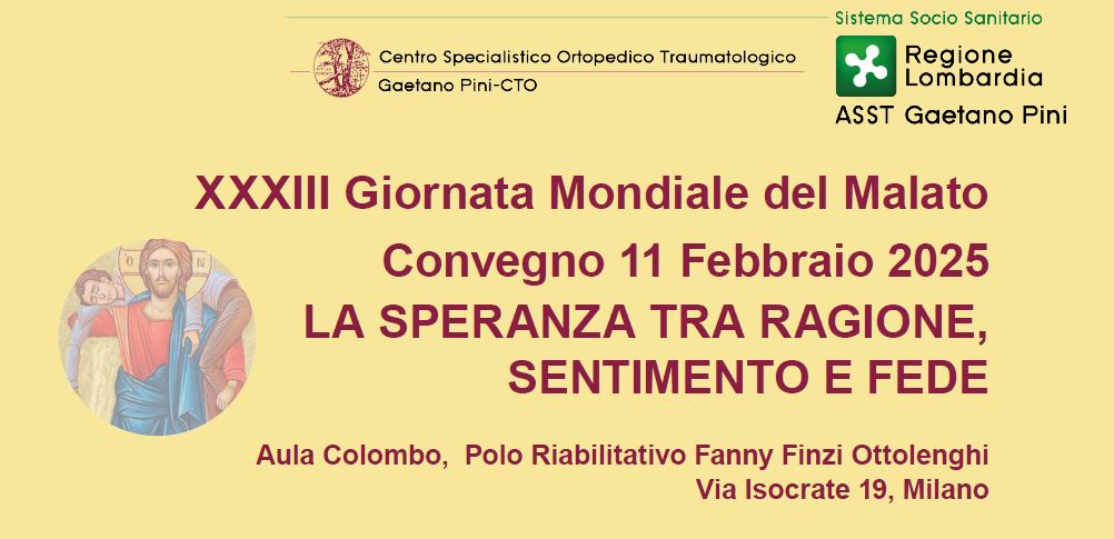 11 FEBBRAIO 2025, XXXIII GIORNATA MONDIALE DEL MALATO