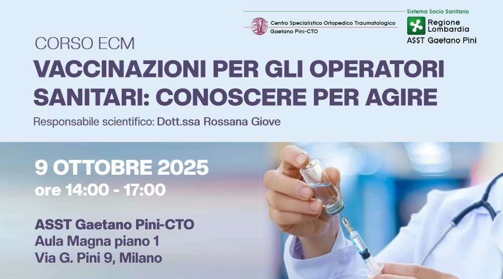 Corso di formazione "Vaccinazioni per gli operatori sanitari: conoscere per agire"