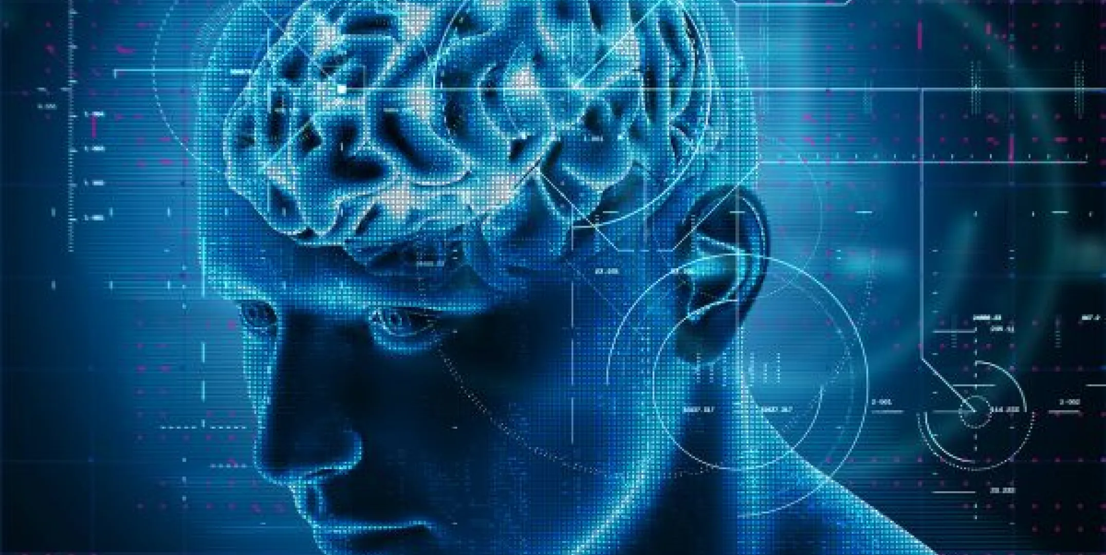 Cervello in azione in modo fututistico